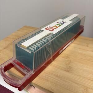 Sizzix Sizzlits "Bozo" Die Set of 35 Alphabet, Numbers, Complete in Case *